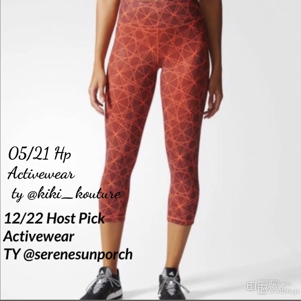 Adidas Climalite small crop leggings sz S.